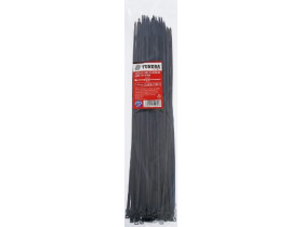 Хомут нейлоновый 3.6 х 200 мм, черный, в упаковке 100 шт.